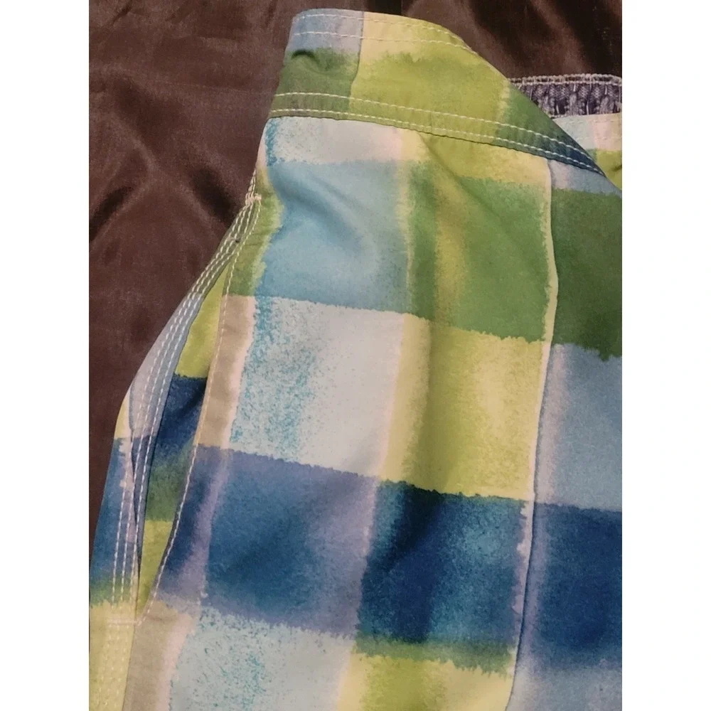 Tommy Bahama Swim Trunk Mens Medium‎ Mesh Liner Beach Swimming Board Short Check